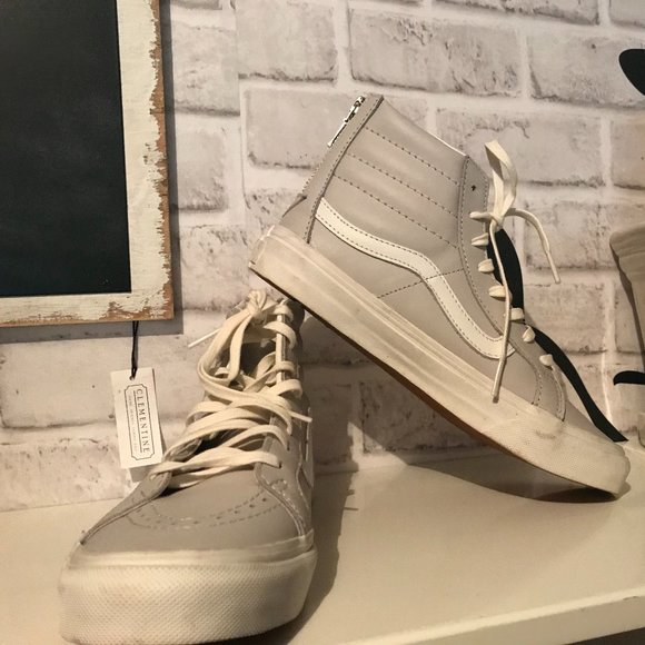 vans high top zipper back